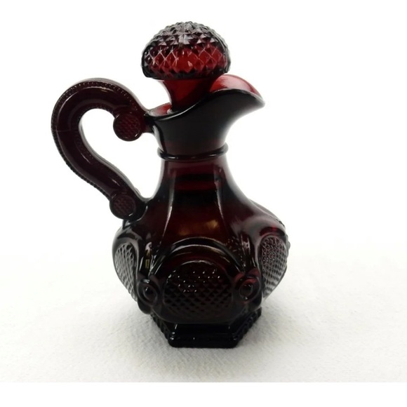 Ruby Red Cruet an 1876 Avon Cape Collection 1950’s - Picture 2 of 8